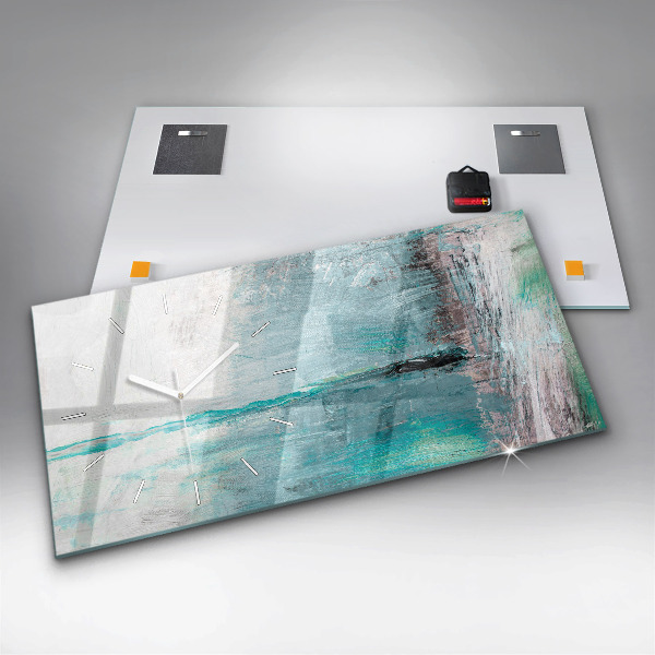 Vízszintes üvegóra Olaj textúra absztrakt