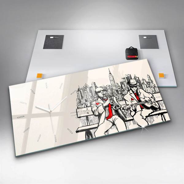 Vízszintes üvegóra Jazz New Yorkban