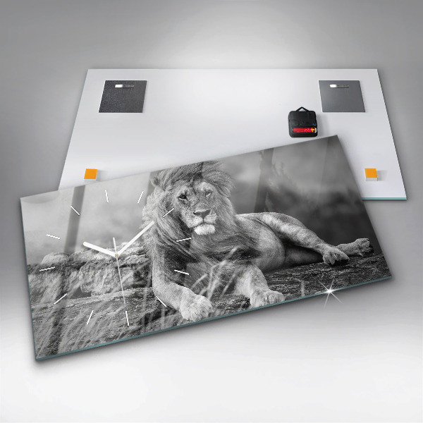 Vízszintes üvegóra Absztrakció - Oroszlán