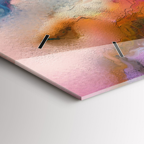 Vízszintes üvegóra Kiömlött festék