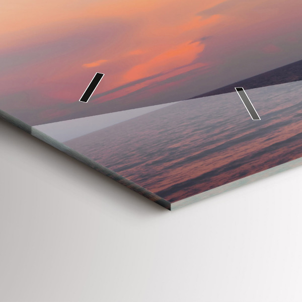 Vízszintes üvegóra Szörfözés a tengerparton