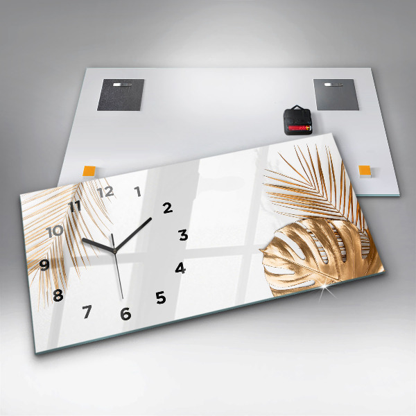 Vízszintes üvegóra Trópusi levelek