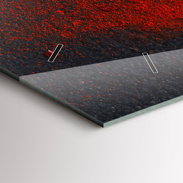 Vízszintes üvegóra Piros fűszer