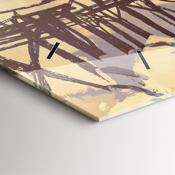 Vízszintes üvegóra Ember a régi hídon