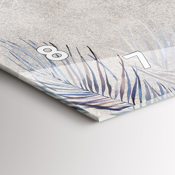 Vízszintes üvegóra Pálmalevél