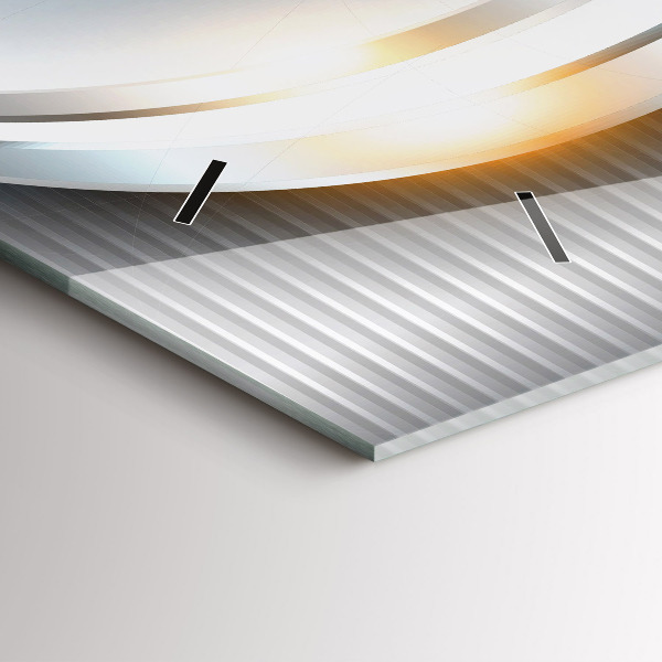 Vízszintes üvegóra Fém absztrakció