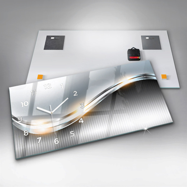 Vízszintes üvegóra Fém absztrakció