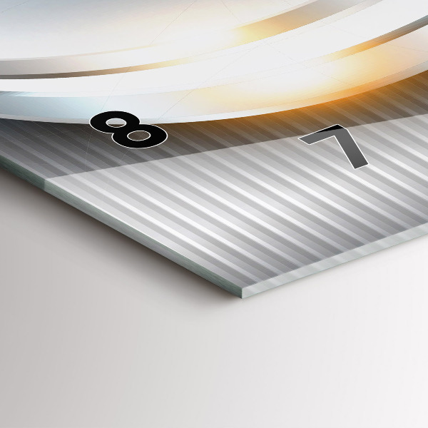 Vízszintes üvegóra Fém absztrakció