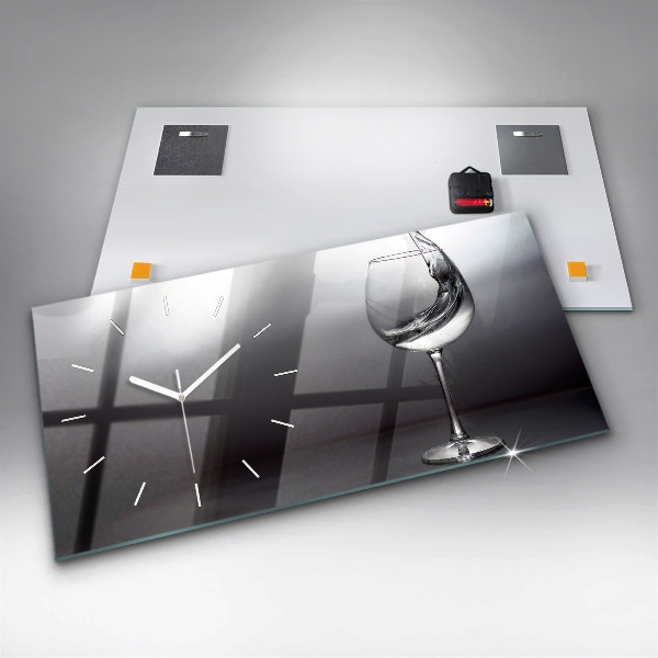 Vízszintes üvegóra Pohár bor