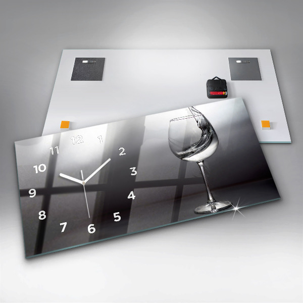 Vízszintes üvegóra Pohár bor