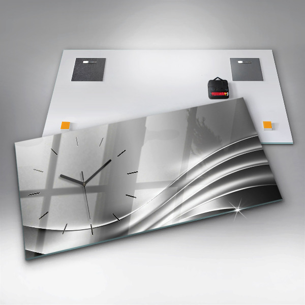 Vízszintes üvegóra Ezüst absztrakció