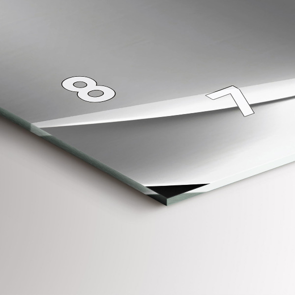 Vízszintes üvegóra Ezüst absztrakció