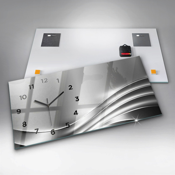 Vízszintes üvegóra Ezüst absztrakció