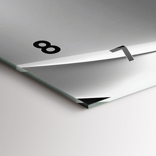 Vízszintes üvegóra Ezüst absztrakció