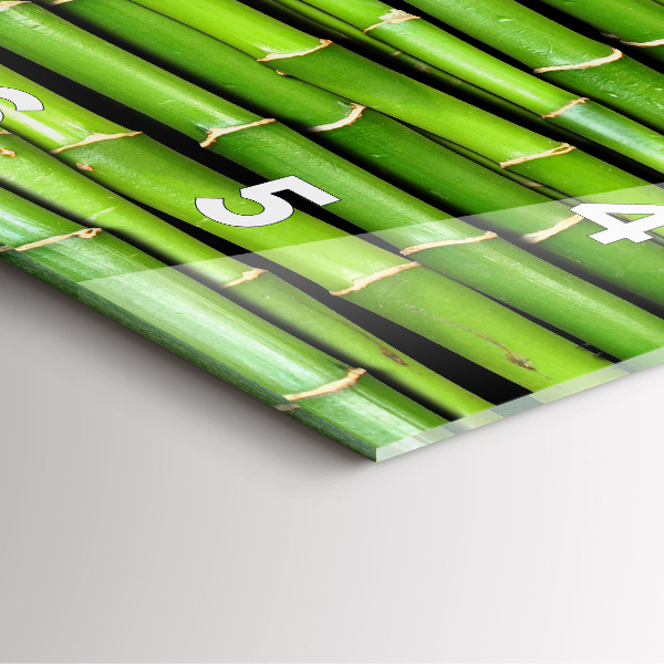 Szögletes fali üvegóra Ázsiai bambusz