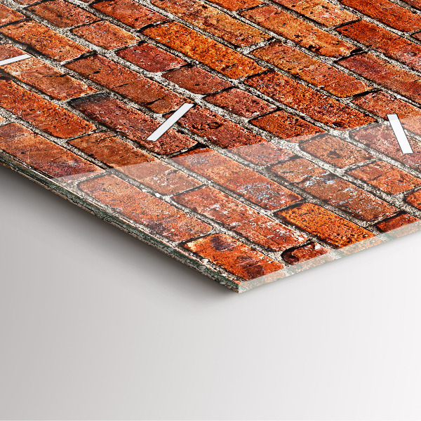 Szögletes fali üvegóra Régi téglafal