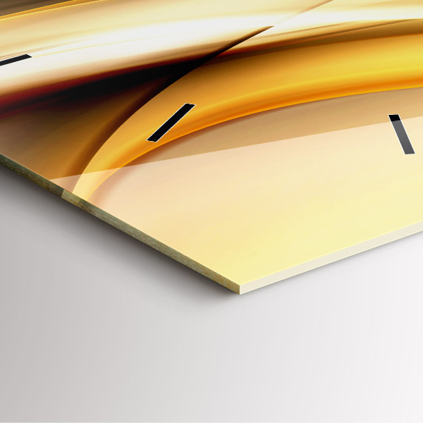 Szögletes fali üvegóra Absztrakt hullám