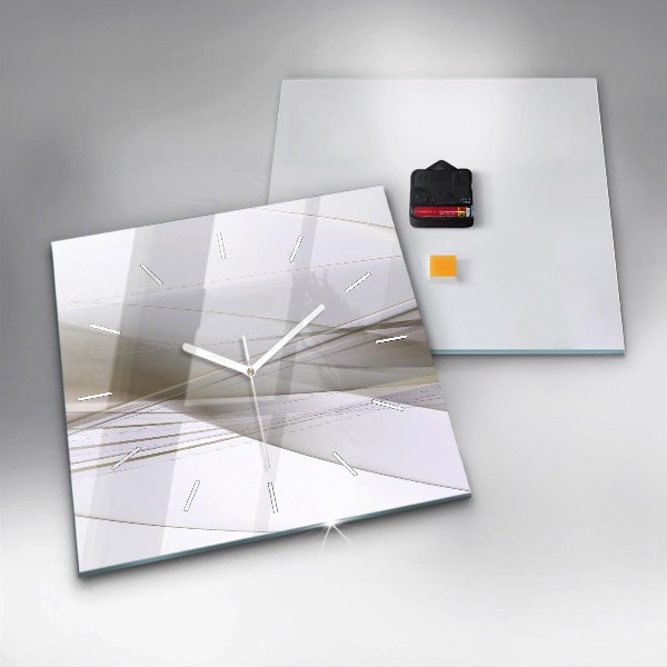 Szögletes fali üvegóra Fényes absztrakció