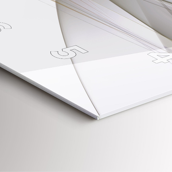 Szögletes fali üvegóra Fényes absztrakció