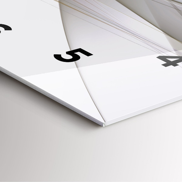 Szögletes fali üvegóra Fényes absztrakció