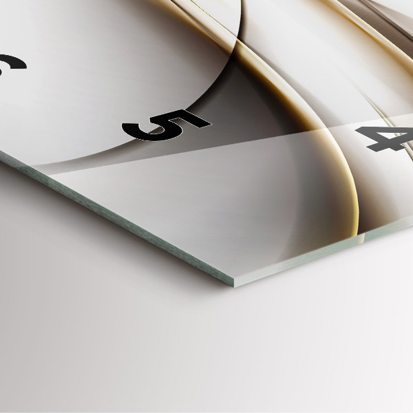 Szögletes fali üvegóra Absztrakt vonalak