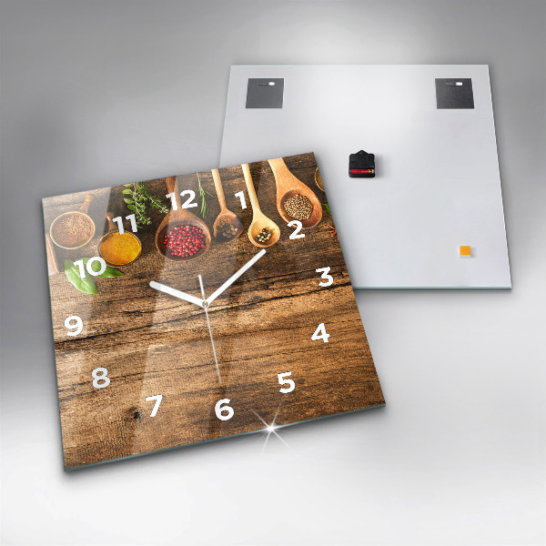 Szögletes fali üvegóra Kanál fűszerek