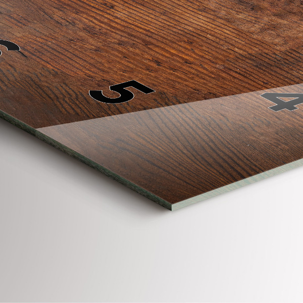 Szögletes fali üvegóra Régi fa