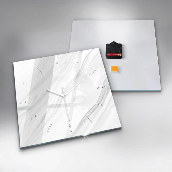 Szögletes fali üvegóra Dekoratív márvány