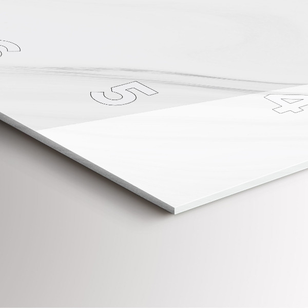 Szögletes fali üvegóra Dekoratív márvány