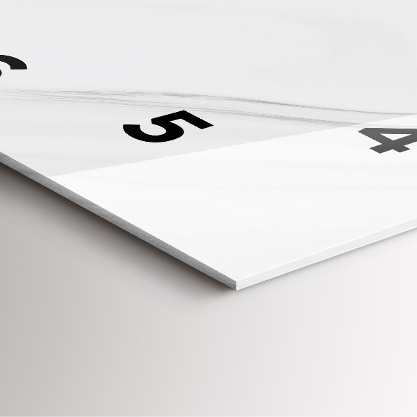 Szögletes fali üvegóra Dekoratív márvány