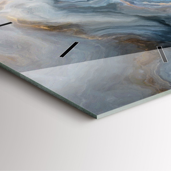 Szögletes fali üvegóra Márvány minta