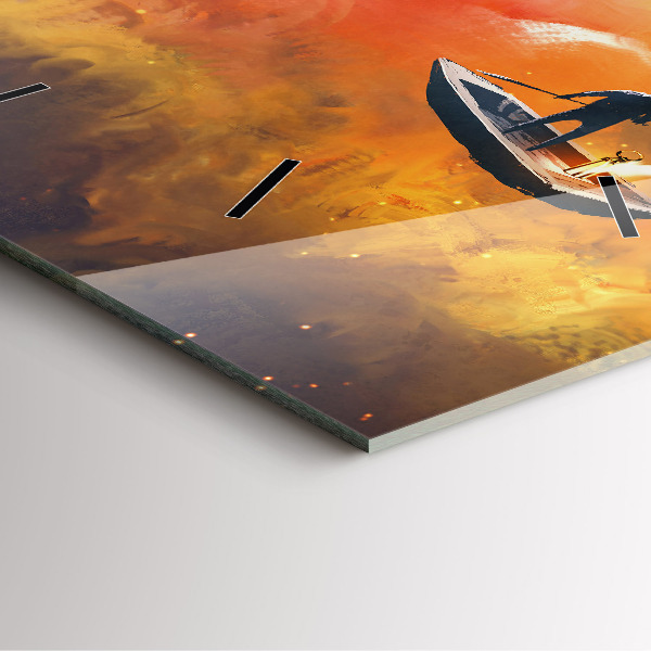 Szögletes fali üvegóra Absztrakt festészet