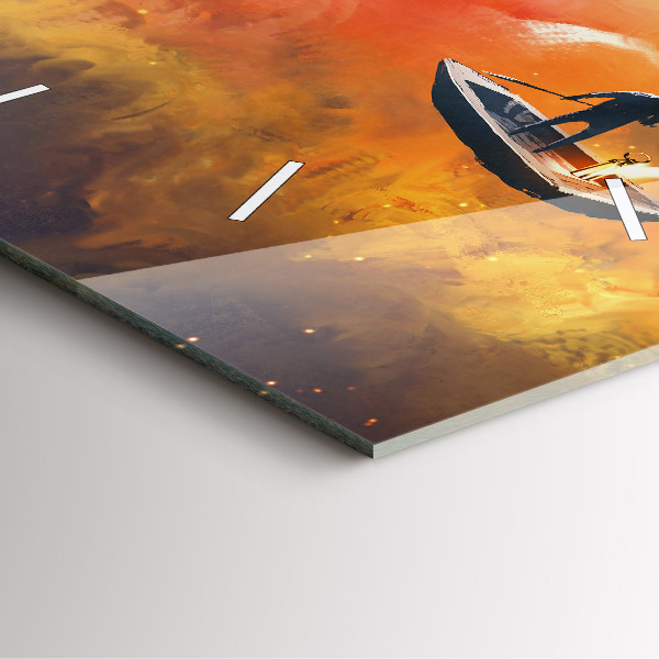 Szögletes fali üvegóra Absztrakt festészet