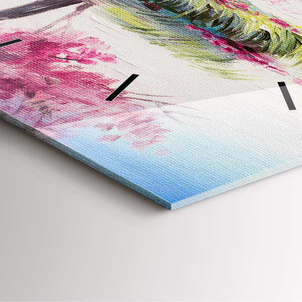 Szögletes fali üvegóra Fa mozaik