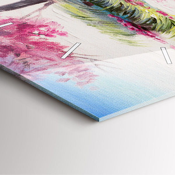 Szögletes fali üvegóra Fa mozaik