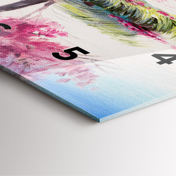 Szögletes fali üvegóra Fa mozaik