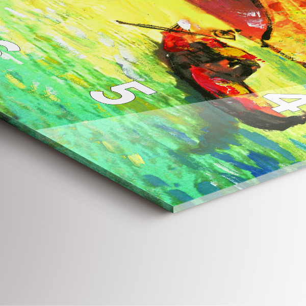 Szögletes fali üvegóra Velence Rialto híd