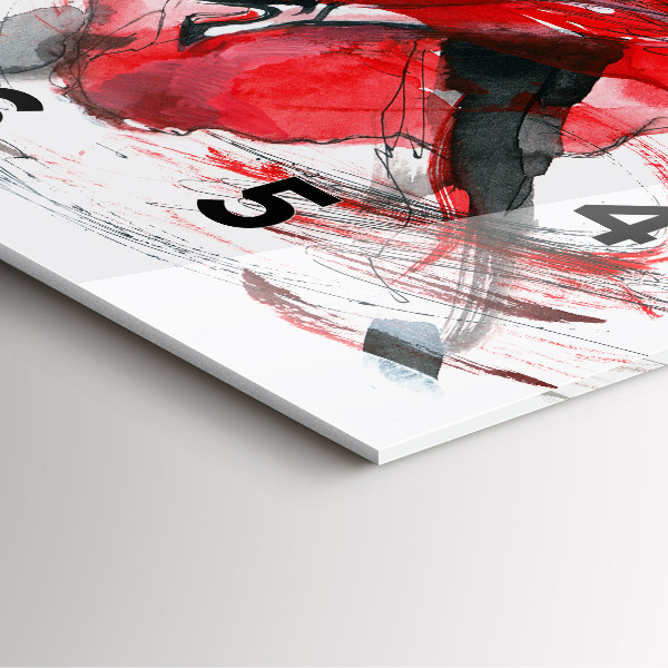 Szögletes fali üvegóra Táncoló pár