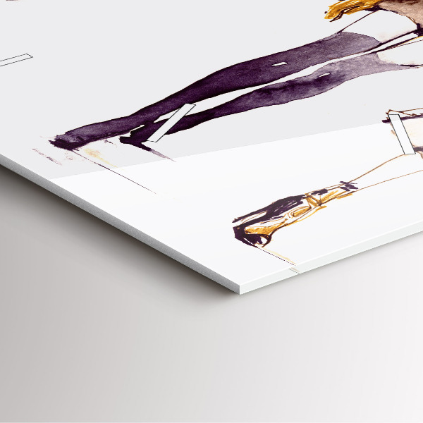 Szögletes fali üvegóra Nő és férfi