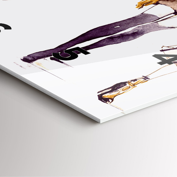 Szögletes fali üvegóra Nő és férfi