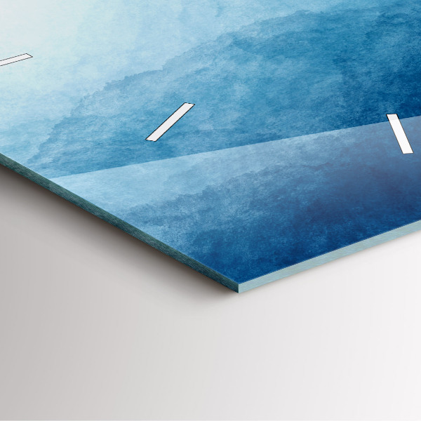 Szögletes fali üvegóra Absztrakciós víz