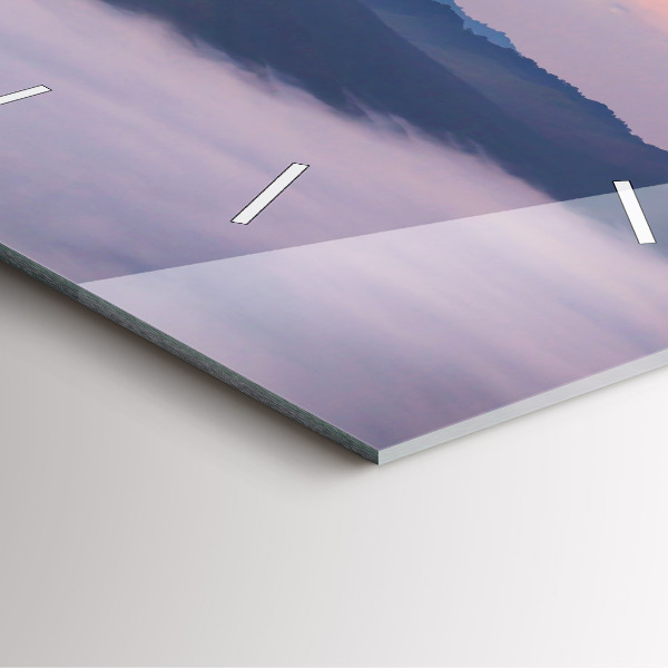 Szögletes fali üvegóra Gyönyörű táj