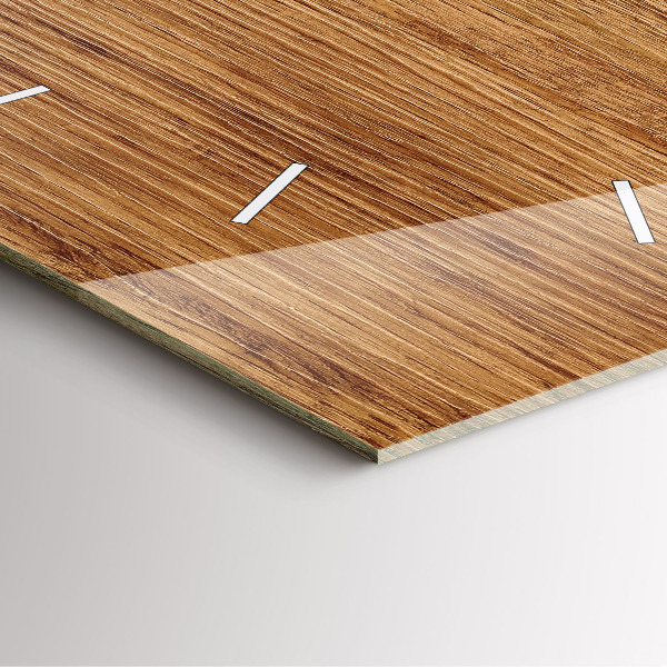 Szögletes fali üvegóra Világos fa