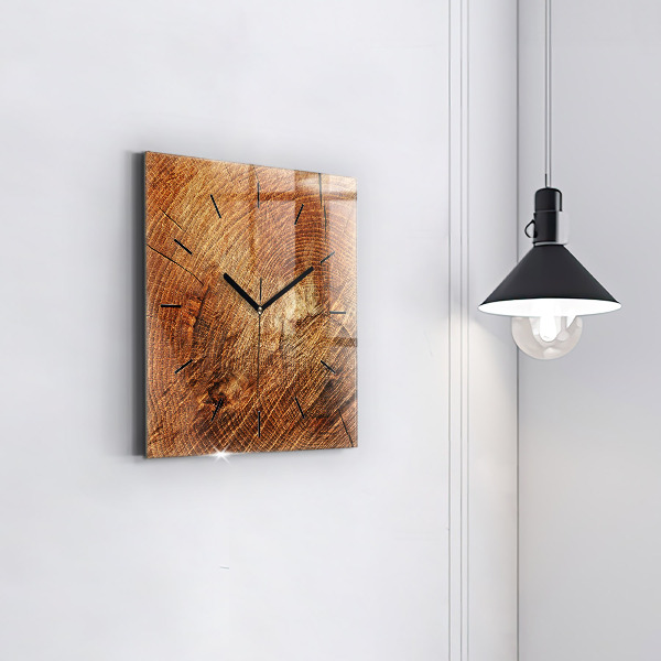 Szögletes fali üvegóra Öreg fatönk