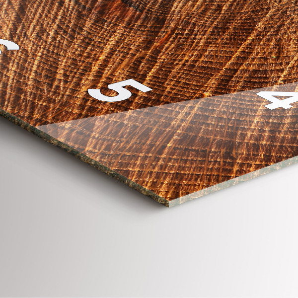 Szögletes fali üvegóra Dekoratív fa