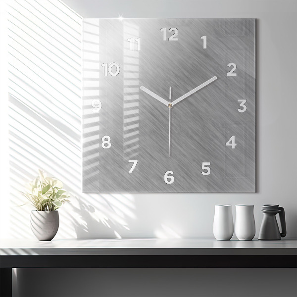 Szögletes fali üvegóra Fém fal