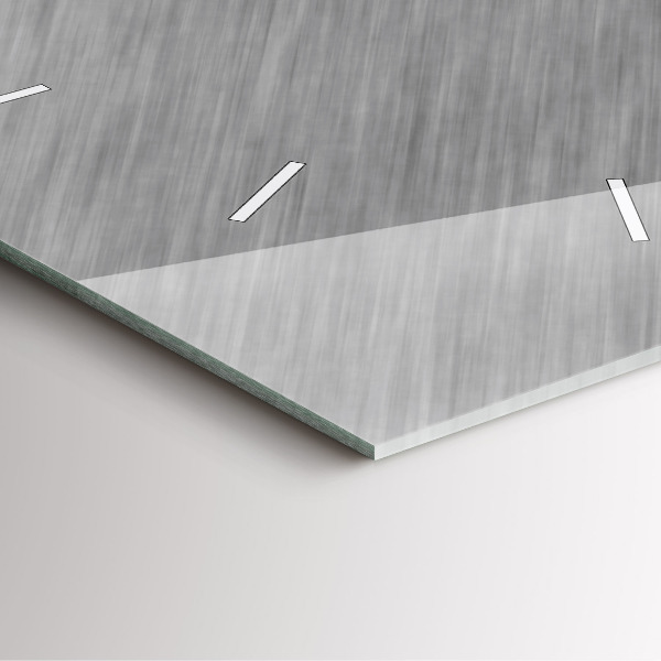 Szögletes fali üvegóra Fém fal