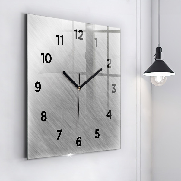 Szögletes fali üvegóra Fém fal