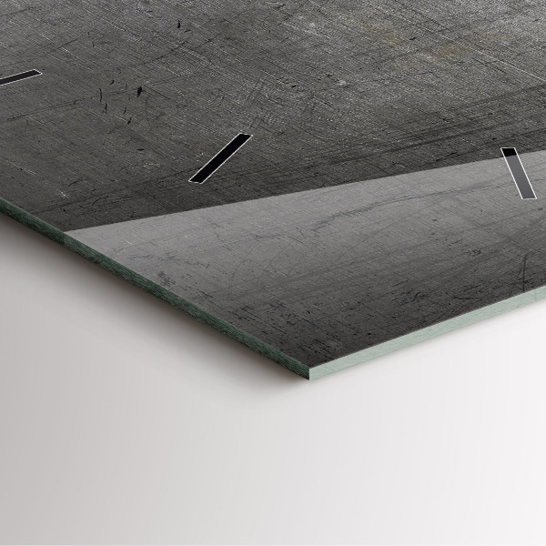 Szögletes fali üvegóra Fém fal