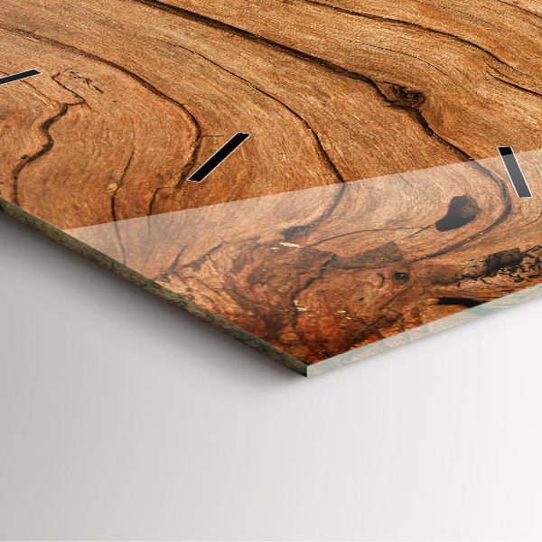 Szögletes fali üvegóra Régi fa